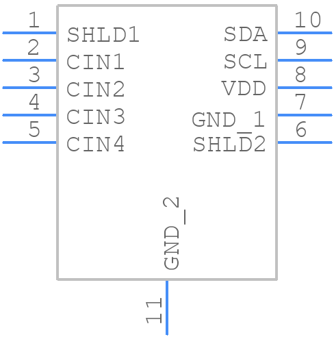 FDC1004DSCT - Texas Instruments - PCB symbol
