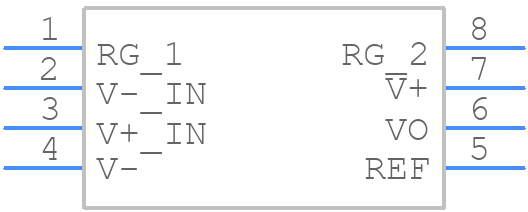 INA114BP - Texas Instruments - PCB symbol