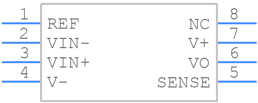 INA152EA/250 - Texas Instruments - PCB symbol