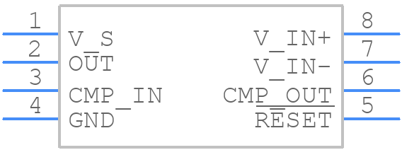 INA201AID - Texas Instruments - PCB symbol