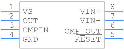 INA202AID - Texas Instruments - PCB symbol