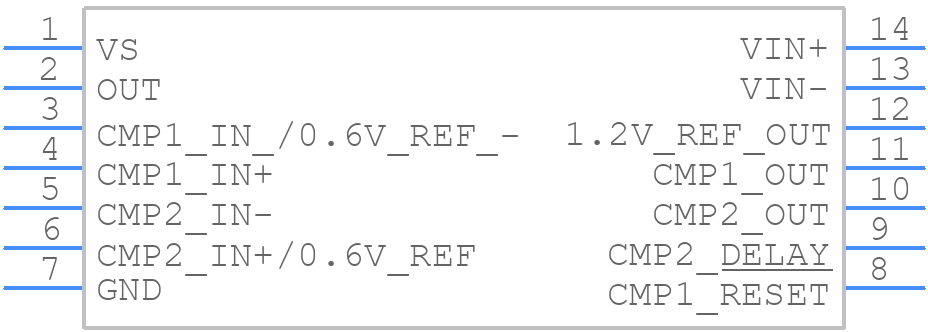 INA206AIPW - Texas Instruments - PCB symbol