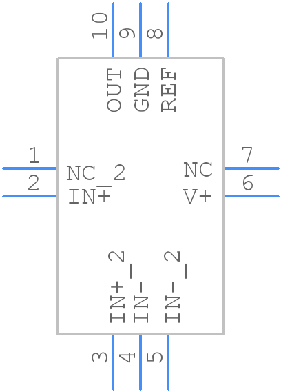 INA210AIRSWT - Texas Instruments - PCB symbol