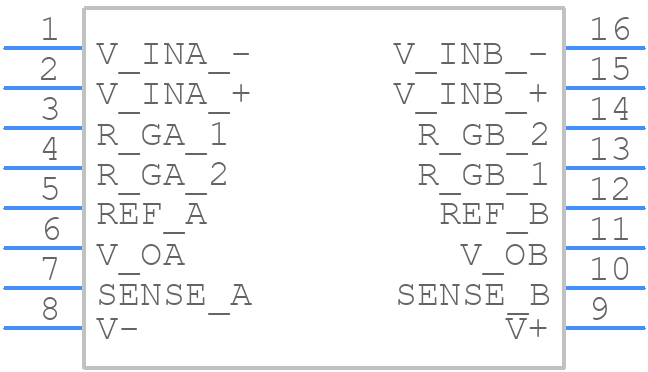 INA2126EA/250 - Texas Instruments - PCB symbol