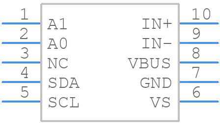 INA220BIDGST - Texas Instruments - PCB symbol