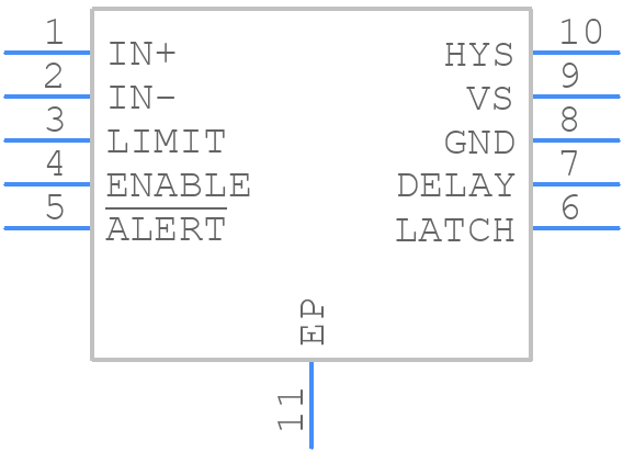 INA300AIDSQT - Texas Instruments - PCB symbol