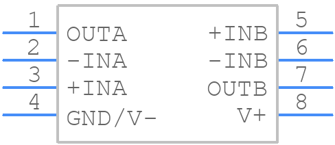 LM158H/NOPB - Texas Instruments - PCB symbol