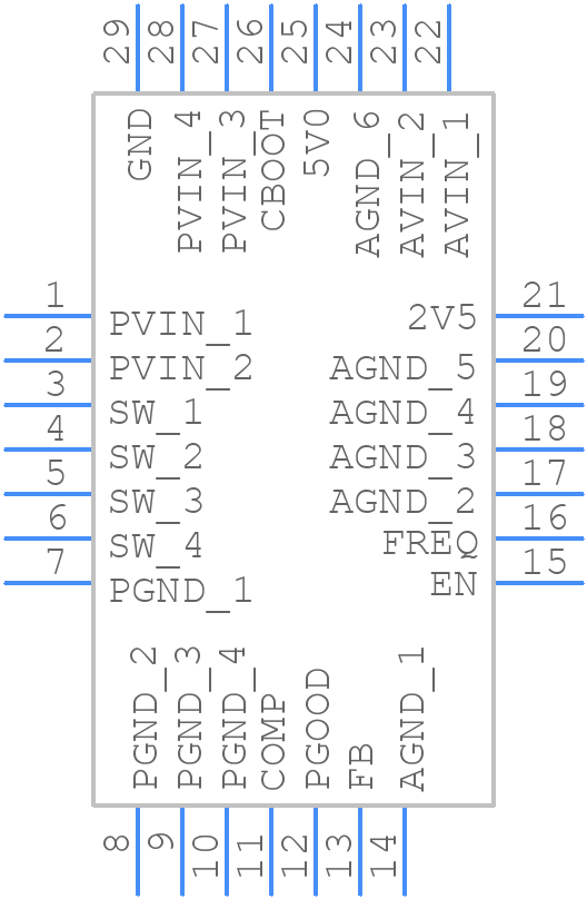 LM21305SQE/NOPB - Texas Instruments - PCB symbol