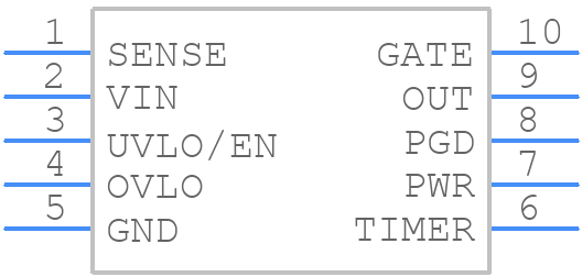 LM25069PMME-2/NOPB - Texas Instruments - PCB symbol