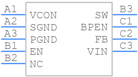 LM3262TME/NOPB - Texas Instruments - PCB symbol