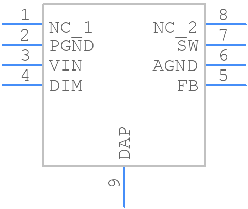 LM3410YMY/NOPB - Texas Instruments - PCB symbol