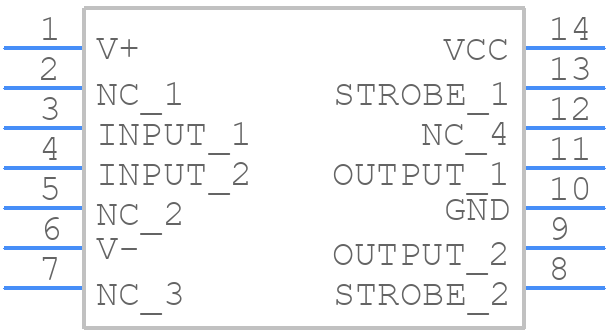 LM361N/NOPB - Texas Instruments - PCB symbol