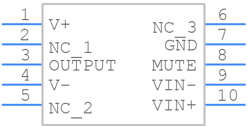 LM3876T/NOPB - Texas Instruments - PCB symbol