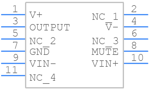 LM3876TF/NOPB - Texas Instruments - PCB symbol