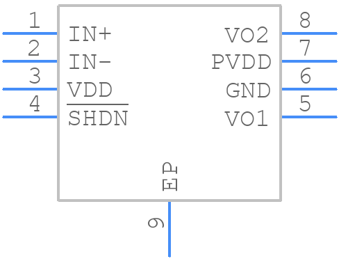 LM4675SD/NOPB - Texas Instruments - PCB symbol