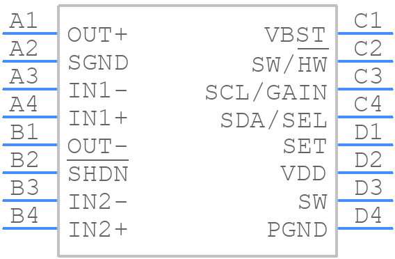 LM48560TL/NOPB - Texas Instruments - PCB symbol