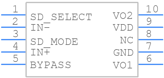 LM4898MM/NOPB - Texas Instruments - PCB symbol