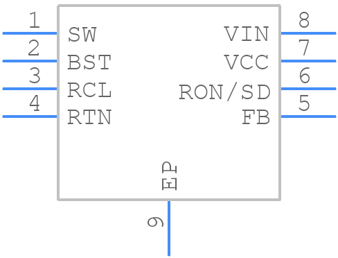 LM5009SDC/NOPB - Texas Instruments - PCB symbol