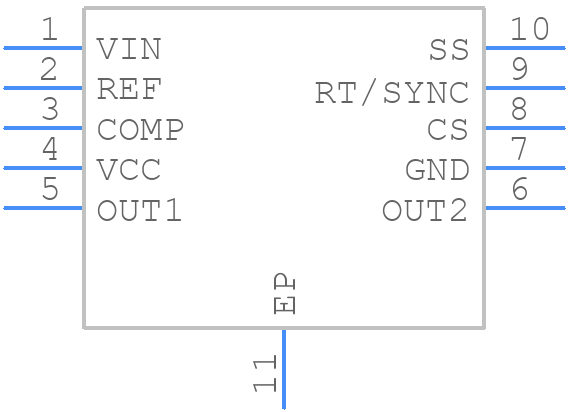 LM5033SD/NOPB - Texas Instruments - PCB symbol
