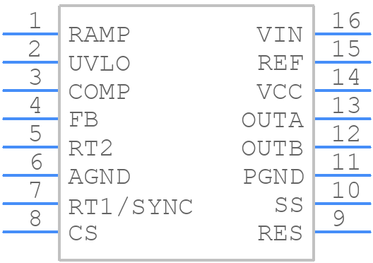 LM5037MT/NOPB - Texas Instruments - PCB symbol