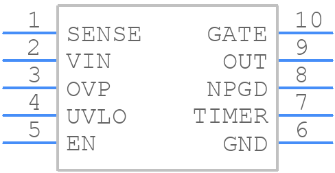 LM5060Q1MM/NOPB - Texas Instruments - PCB symbol