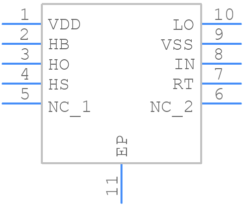LM5104SD/NOPB - Texas Instruments - PCB symbol