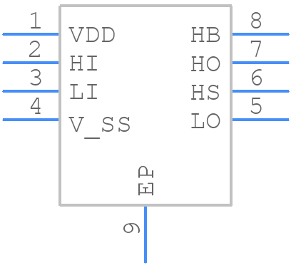 LM5107SD/NOPB - Texas Instruments - PCB symbol