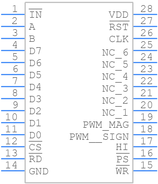 LM629N-8/NOPB - Texas Instruments - PCB symbol