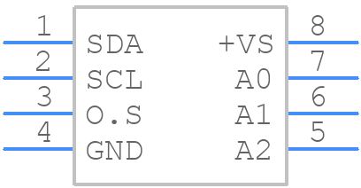 LM75AIMME/NOPB - Texas Instruments - PCB symbol