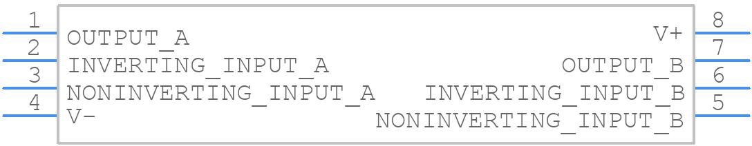 LMC6482IN/NOPB - Texas Instruments - PCB symbol