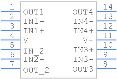 LME49740MA/NOPB - Texas Instruments - PCB symbol