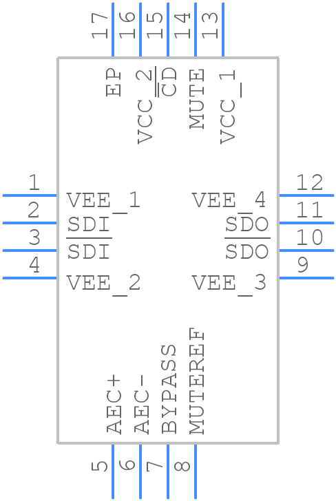 LMH0074SQE/NOPB - Texas Instruments - PCB symbol