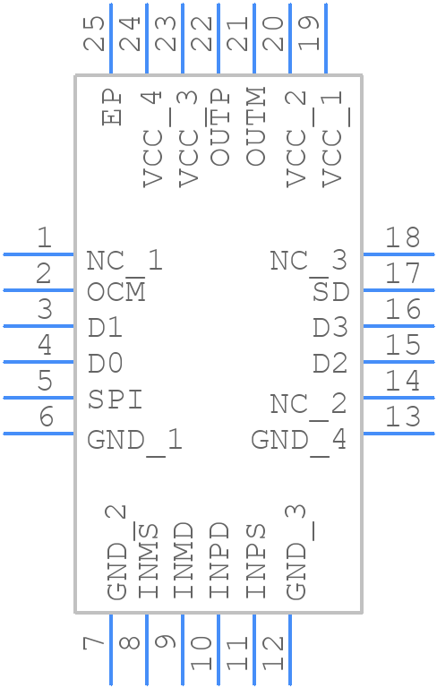 LMH6881SQE/NOPB - Texas Instruments - PCB symbol
