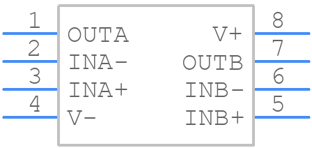 LMV602MA/NOPB - Texas Instruments - PCB symbol