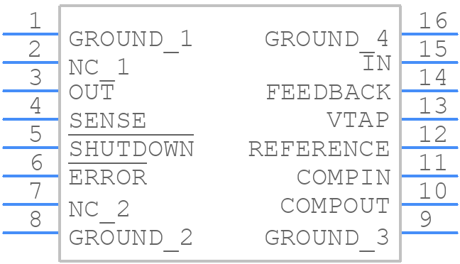 LP2953IM/NOPB - Texas Instruments - PCB symbol