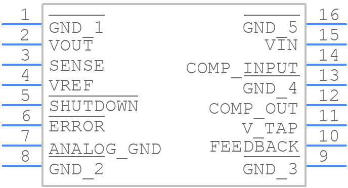 LP2960IM-5.0/NOPB - Texas Instruments - PCB symbol