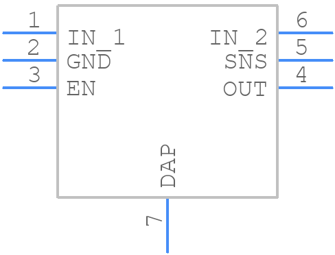 LP38692SD-1.8/NOPB - Texas Instruments - PCB symbol