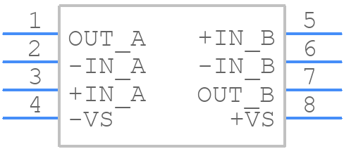 OPA2652E/250 - Texas Instruments - PCB symbol