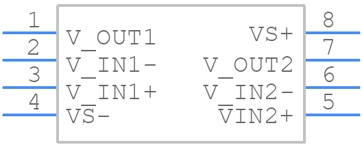 OPA2836ID - Texas Instruments - PCB symbol