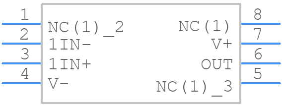 OPA356AID - Texas Instruments - PCB symbol
