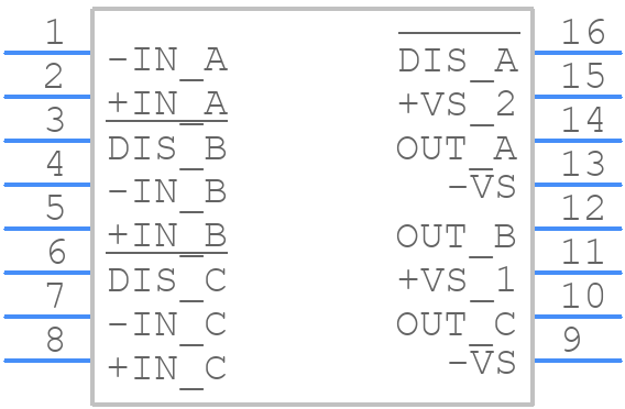 OPA3692IDBQT - Texas Instruments - PCB symbol