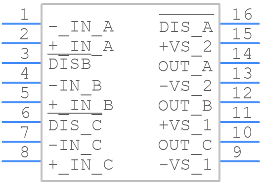 OPA3695IDBQ - Texas Instruments - PCB symbol