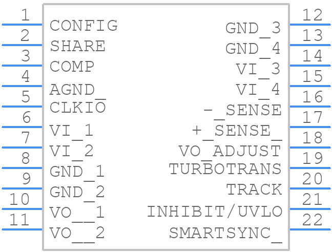 PTH08T250WAD - Texas Instruments - PCB symbol