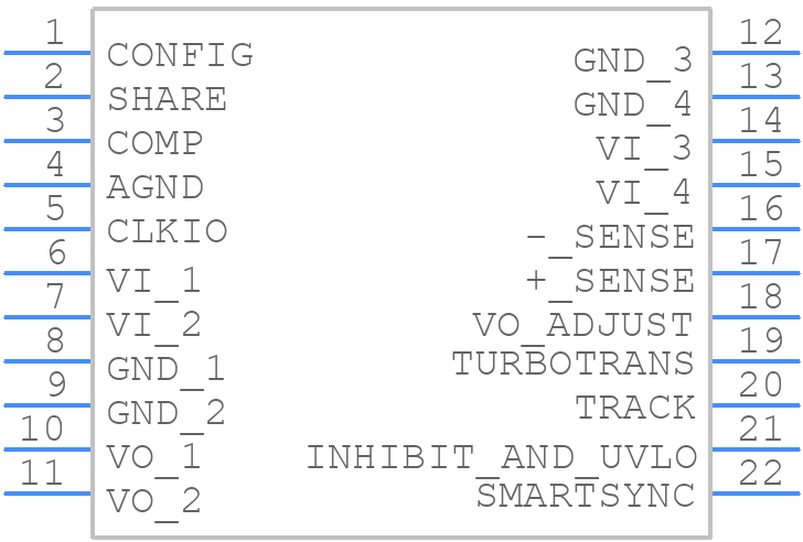PTH08T250WAZ - Texas Instruments - PCB symbol