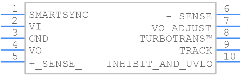 PTH08T261WAD - Texas Instruments - PCB symbol