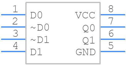 SN65EPT23D - Texas Instruments - PCB symbol
