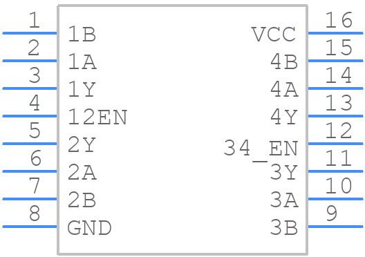 SN65LBC175DW - Texas Instruments - PCB symbol