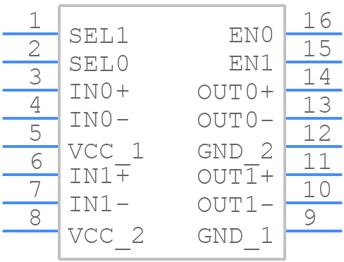 SN65LVCP23PW - Texas Instruments - PCB symbol