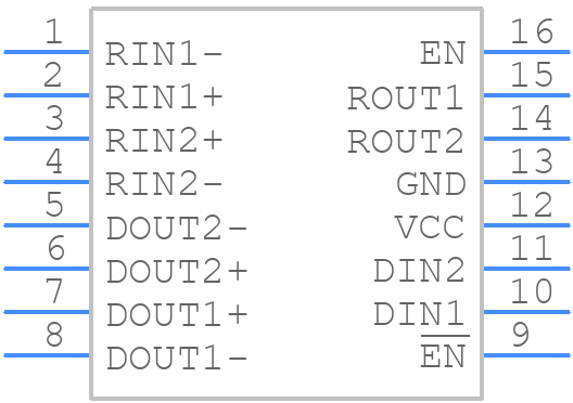 SN65LVDS049PW - Texas Instruments - PCB symbol