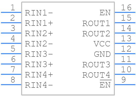 SN65LVDS348PW - Texas Instruments - PCB symbol